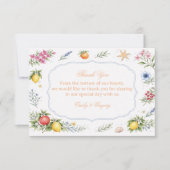 Coastal Citrus Floral Appreciation サンキューカード (正面)