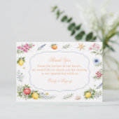 Coastal Citrus Floral Appreciation サンキューカード (スタンド正面)