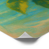 Coastal Citrus - Pastel Painting Style Orange Tree ポスター (角)