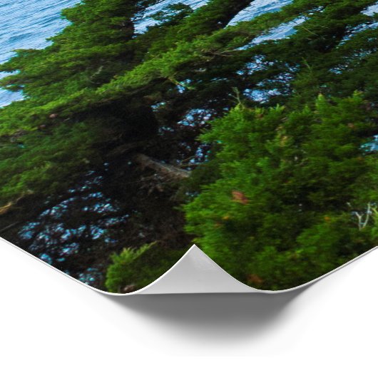 Coastal Cliff Landscape ポスター (角)