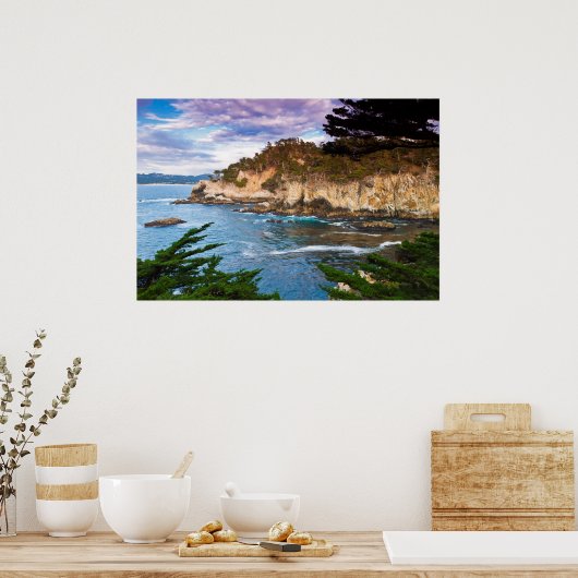 Coastal Cliff Landscape ポスター (キッチン)