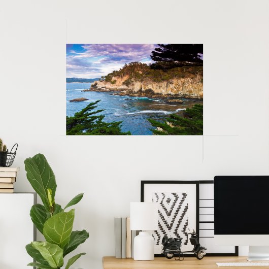 Coastal Cliff Landscape ポスター (ホームオフィス)