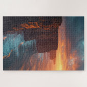 Coastal Cliff Sunset Jigsaw Puzzle ジグソーパズル (横)