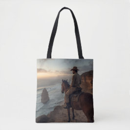 Coastal Cliff Tote Bag - Seaside Western Design トートバッグ