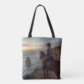 Coastal Cliff Tote Bag - Seaside Western Design トートバッグ (裏面)