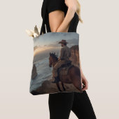Coastal Cliff Tote Bag - Seaside Western Design トートバッグ (クローズアップ)
