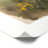 Coastal Cliffs and Sandy Beach Poster ポスター (角)