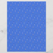 Coastal Cobalt Blue Starfish Scrapbook Paper (裏面)