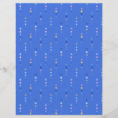 Coastal Cobalt Blue Starfish Scrapbook Paper (正面)
