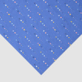 Coastal Cobalt Blue Starfish Stripes 薄葉紙 (詳細)