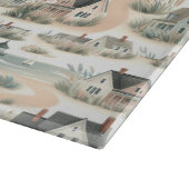 Coastal Cottage Lighthouse Pattern カッティングボード (角)