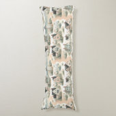 Coastal Cottage Lighthouse Pattern ボディピロー (正面縦)