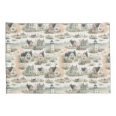 Coastal Cottage Lighthouse Pattern 枕カバー (裏面-右)