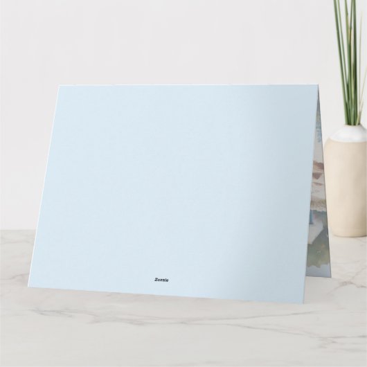 Coastal Cottage Seaside Rowboat Bloom カード (裏面)