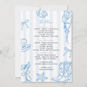 Coastal Cowgirl bachelorette weekend invitation 招待状 (裏面)