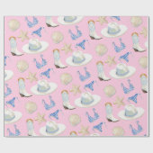 Coastal Cowgirl Boots Pink Gift ラッピングペーパー (フラット)