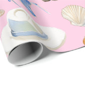 Coastal Cowgirl Boots Pink Gift ラッピングペーパー (ロールコーナー)