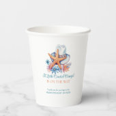 Coastal Cowgirl Hat and Seashells 紙コップ (裏面)