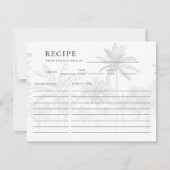 Coastal Cowgirl Nautical Bridal Shower Recipe Card ノートカード (正面)