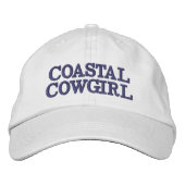 Coastal Cowgirl/ Preppy Beach Western 刺繍入りキャップ (正面)