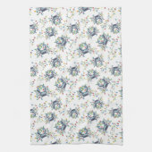 Coastal Crab Christmas Lights キッチンタオル (縦)