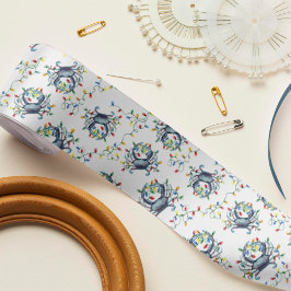 Coastal Crab Christmas Lights サテンリボン