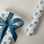 Coastal Crab Christmas Lights ラッピングペーパー