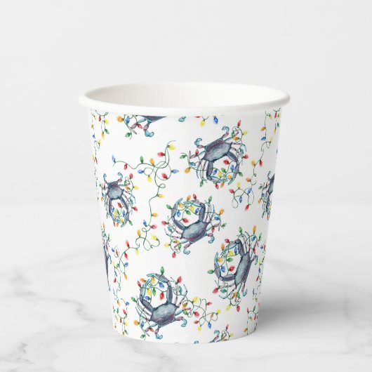 Coastal Crab Christmas Lights 紙コップ (正面)