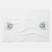 Coastal Crab “Deck the Claws” Holiday キッチンタオル (横)