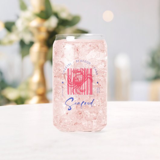 Coastal Crab Pink Can Glass ガラス缶 (インサイチュ (ウェディング))