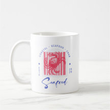 Coastal Crab Pink Can Glass