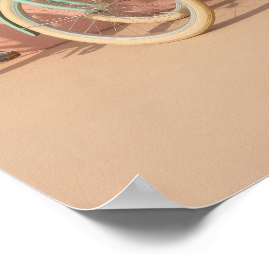 Coastal Cruiser Bikes Poster – Pastel Beach ポスター (角)