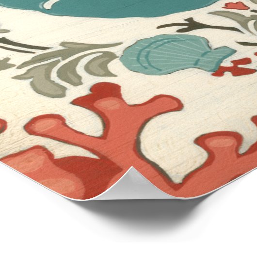 Coastal Damask I ポスター (角)