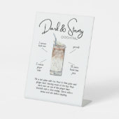 Coastal Dark & Stormy Cocktail Drink 台座サイン (正面)