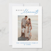 Coastal Family Beach vacation Custom Holiday Photo シーズンカード (正面)