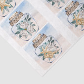 Coastal Floral Seashells in a Jar Decoupage  薄葉紙 (詳細)