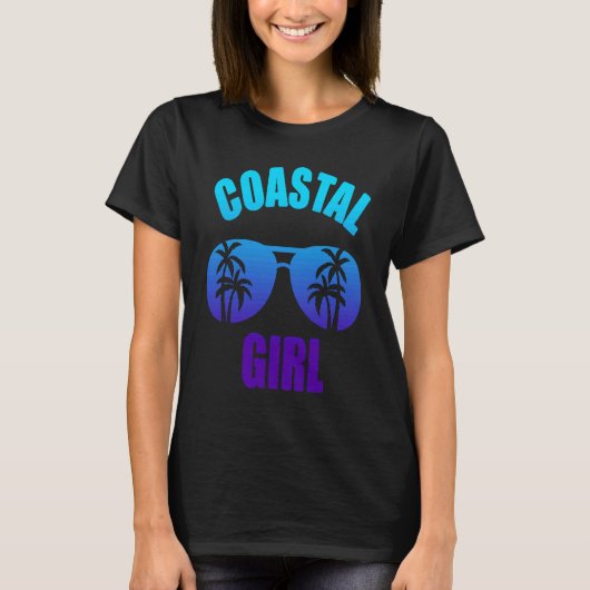 Coastal Girl Summer Vacation Tシャツ (正面)