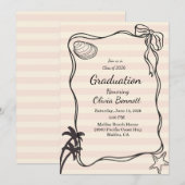 Coastal Graduation 2026 Invitation 招待状 (正面/裏面)