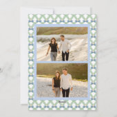 Coastal Grandmillennial Christmas Seashell 3写真 シーズンカード (裏面)