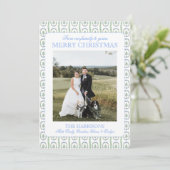 Coastal Grandmillennial Christmas Selsistic Photo シーズンカード (スタンド正面)