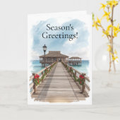 Coastal Holiday – Tropical Season’s Greeting Card カード (黄色い花)