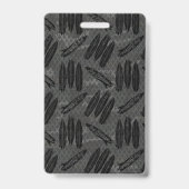 Coastal Home Decor Beach House Fabric Modern バッジ (裏面)