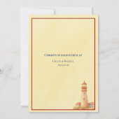 Coastal Hydrangea Baby Shower Invitation 招待状 (裏面)