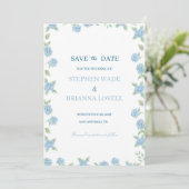 Coastal Hydrangea Save the Date  招待状 (スタンド正面)