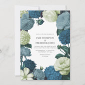 Coastal Juniper, Tidal Foam & Deep Reef Blue 招待状 (正面)