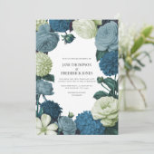 Coastal Juniper, Tidal Foam & Deep Reef Blue 招待状 (スタンド正面)