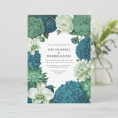 Coastal Juniper, Tidal Foam & Deep Reef Blue 招待状 (スタンド正面)