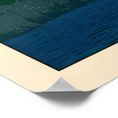 Coastal Landscape Print Serene Rocky Shore and ポスター (角)