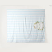 Coastal Lemon Wedding Backdrop Photo Booth タペストリー (正面(横))