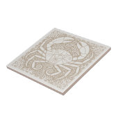 Coastal Life Series Crab Blue D1208 タイル (側面)